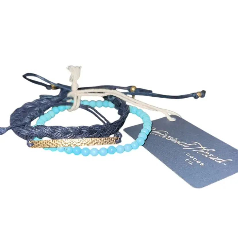 Universal Thread Genuine Stone Howlite Bracelet New