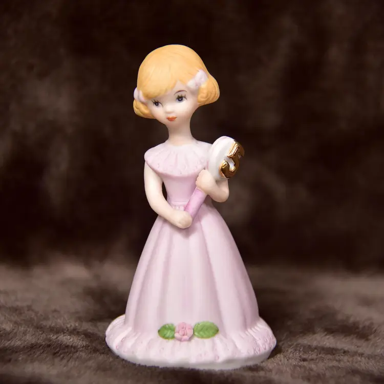 Growing Up Birthday Girls 1981 Vintage 5 Year Old Enesco Blonde