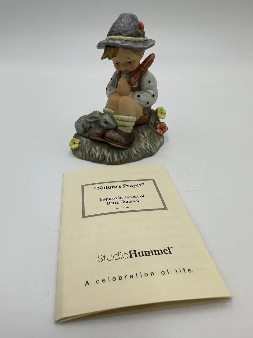 Berta Hummel Goebel Nature's Prayer Porcelain Figurine Bh55 1997 Decor Vintage
