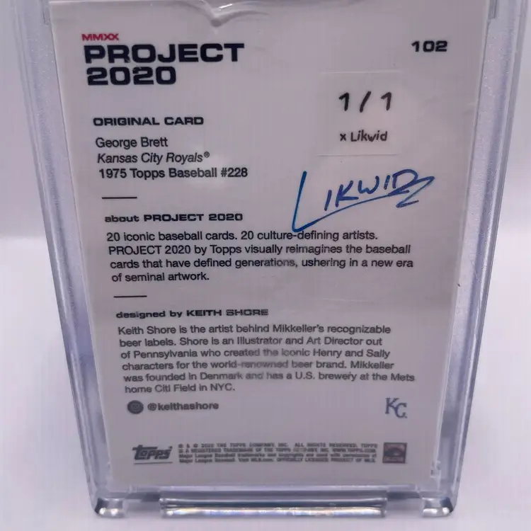 George Brett 1/1 Kansas City Royals Project 20/20 