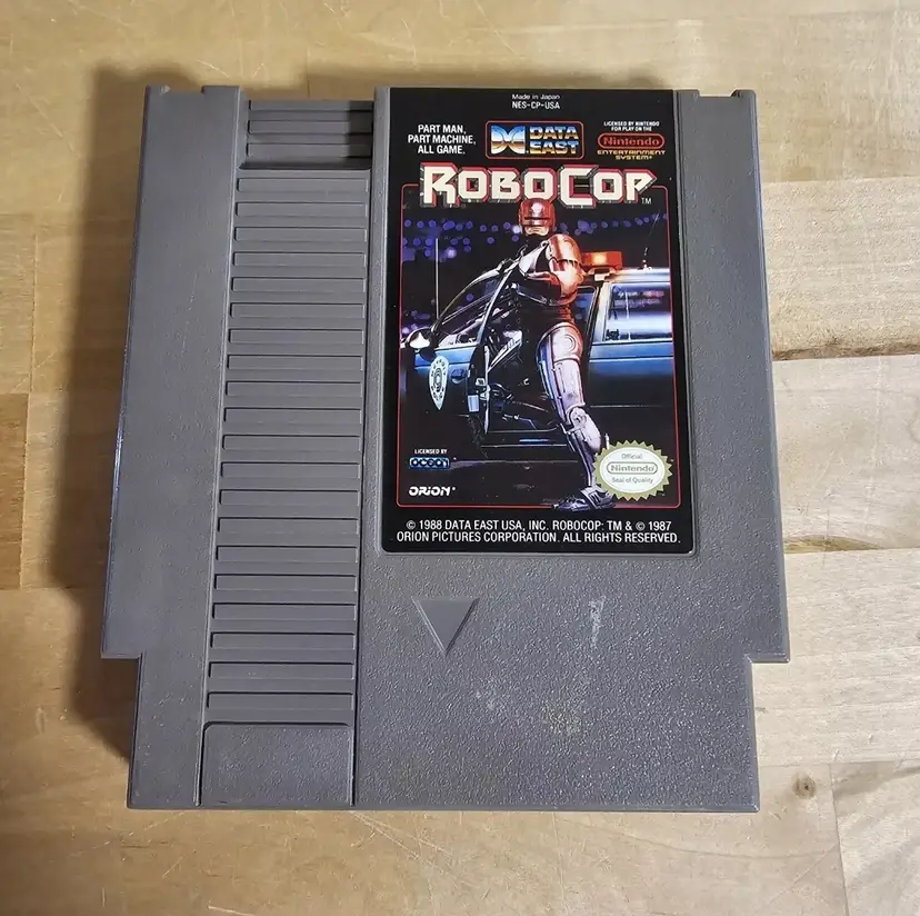 Robocop (Nintendo NES, Data East, 1988) Authentic Tested Video Game