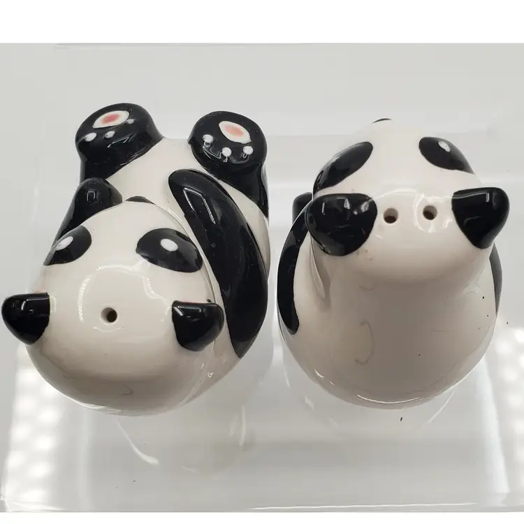 Adorable Panda Cub Salt and Pepper Shakers