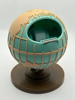 Vintage Globe Tape Dispenser – Rotating Retro Desk Accessory – 3m/scotch