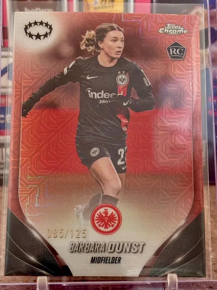 Barbara Dunst 2023-24 Topps Chrome Rose Gold Refractor /125 #60 Eintracht Frankfurt Austria