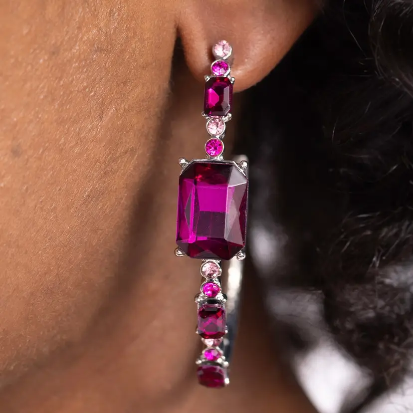 Ruby Radiance Drop Earrings