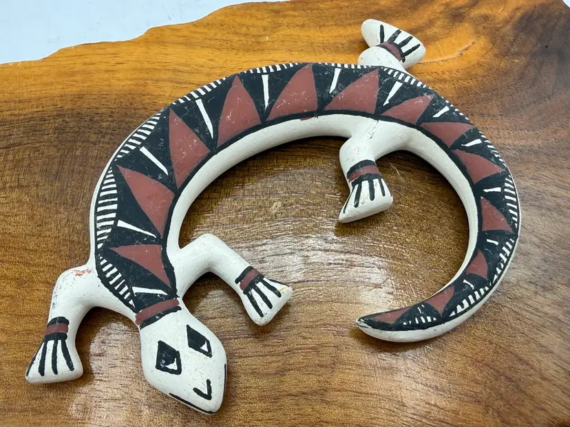 Native American Acoma Gecko Lizard 4”