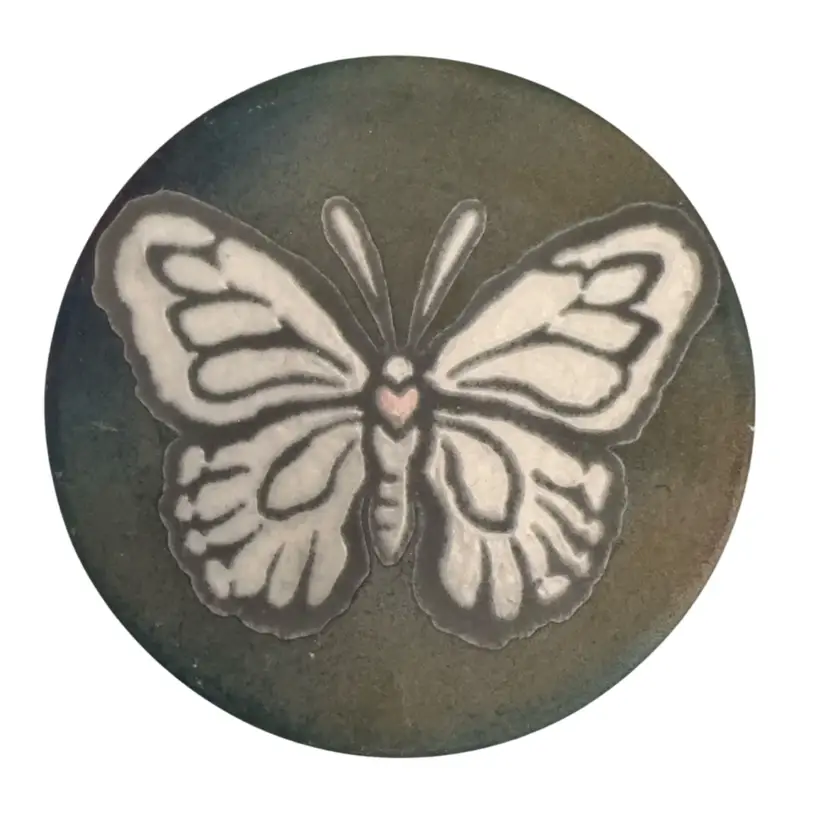 Jeremy Diller Butterfly Coaster4” Round