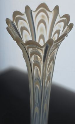Fenton drape iridescent swung vase