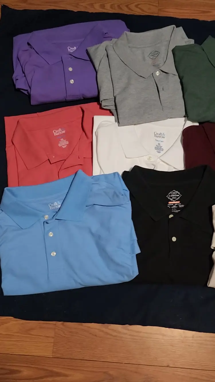 Mens Polo shirts all size XXL All Croft and Barrow Lot of 15