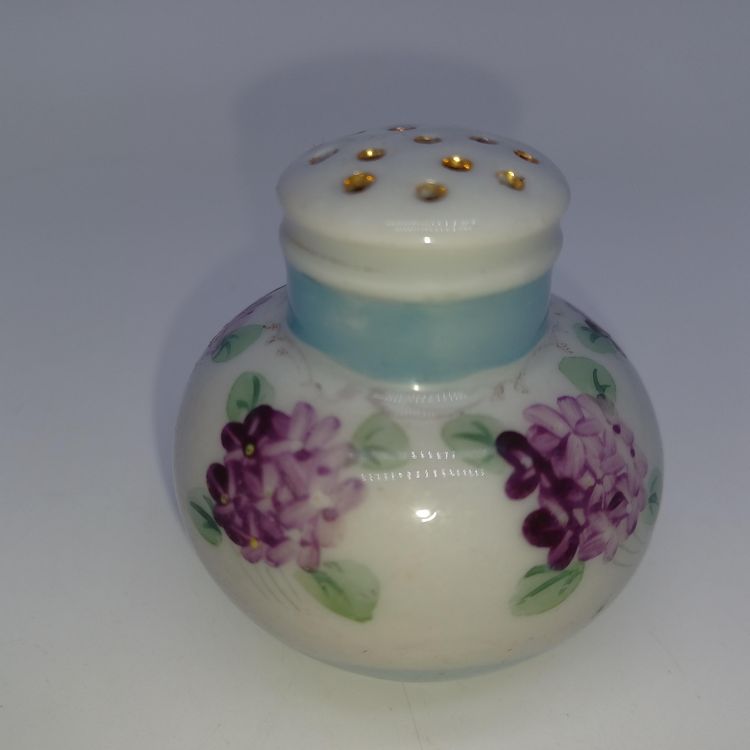 Antique Handpainted Nippon Salt Shaker Antique Floral Nippon Porcelain