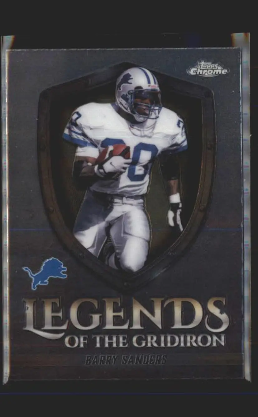 Barry Sanders 2025 Topps Chrome #LOG-11 Legends of the Gridiron - (140) - Detroit Lions