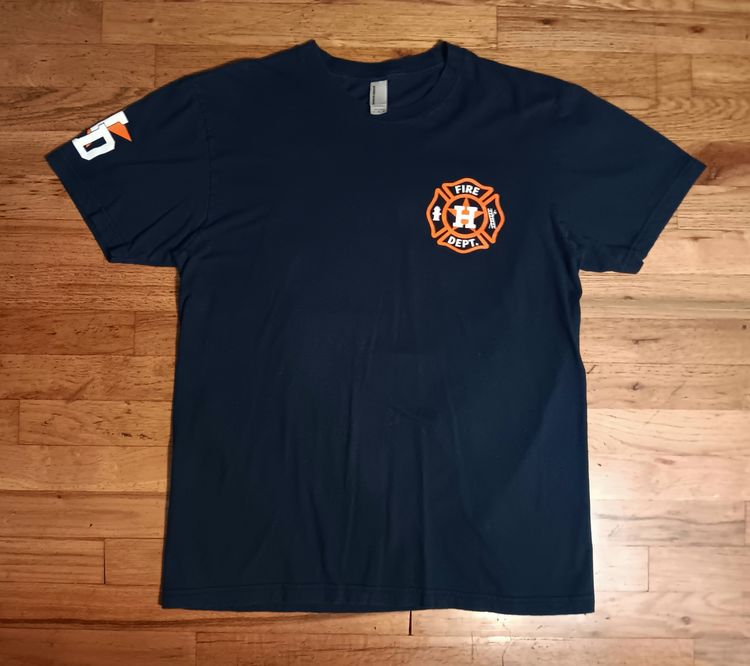 Houston Astros Fire Department t-shirt Major League Firefighters MLB Baseball