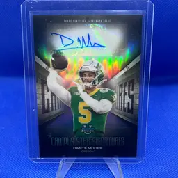 Dante Moore 2025 Bowman Chrome U Campus Signatures Auto Oregon Ducks