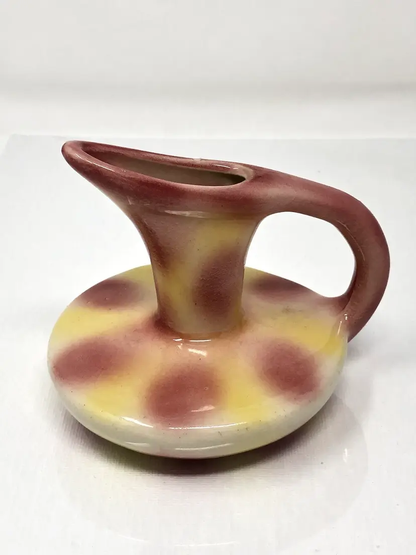 Pink Polka Dot Pitcher Vase