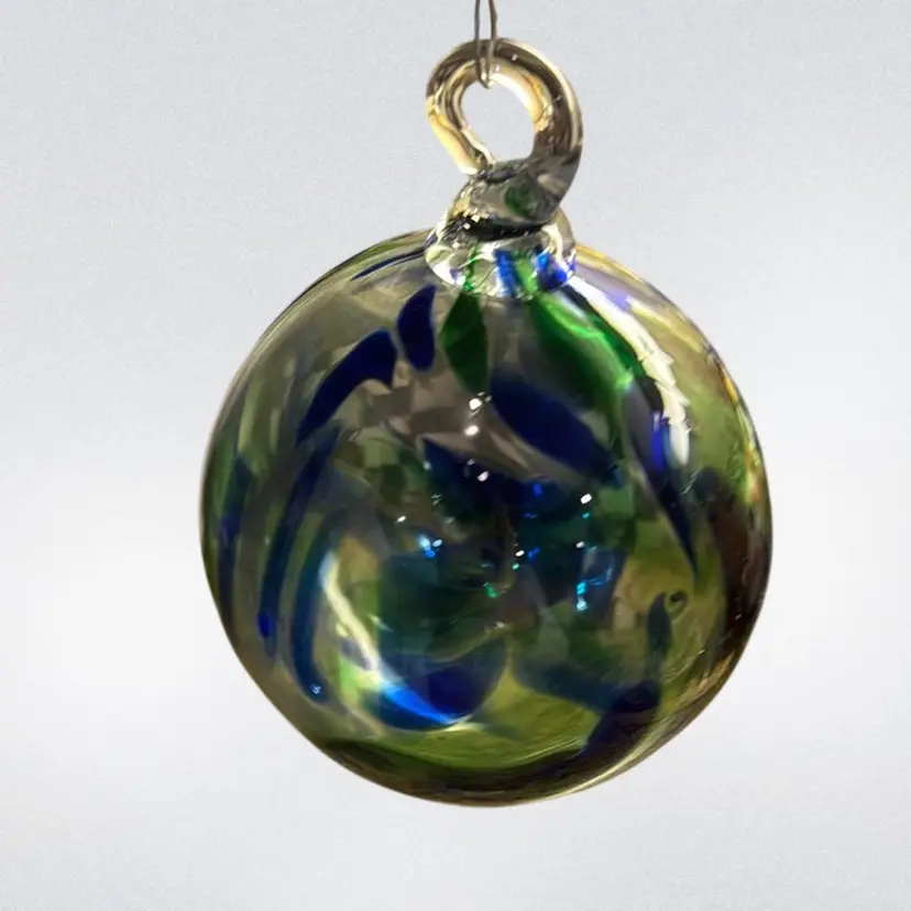 Green And Blue Glass Orb