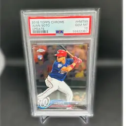 2018 Topps Chrome Update Juan Soto RC PSA 10 New York Yankees