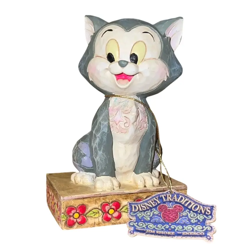 Jim Shore Disney Treasures Figaro Pinocchio Figurine With Tag