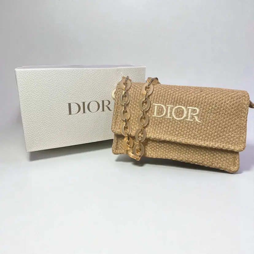 Dior Raffia Shoulder Bag