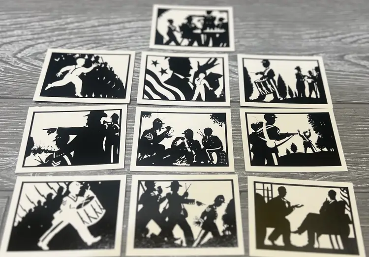 1991 Tuff Stuff Johnny Clem Diamond Edition Civil War Set Lot Of 20 Sets.