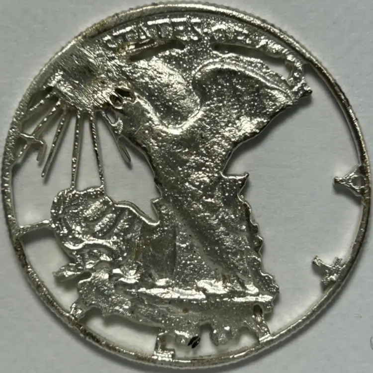 Laser Cut Half Dollar