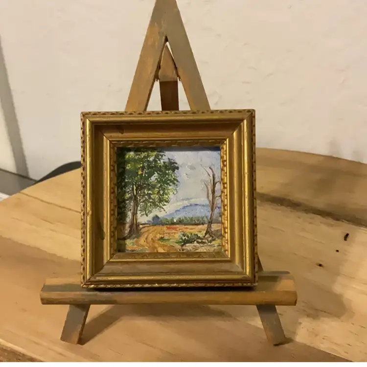 Mini Oil Painting W Stand