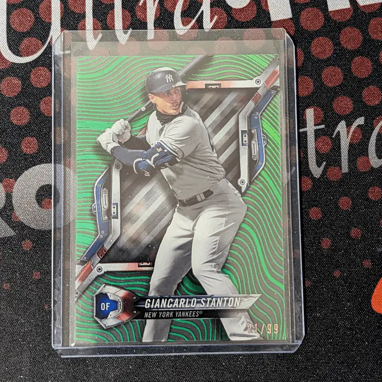 2018 Topps High Tek Giancarlo Stanton Green /99 - New York Yankees - c-127