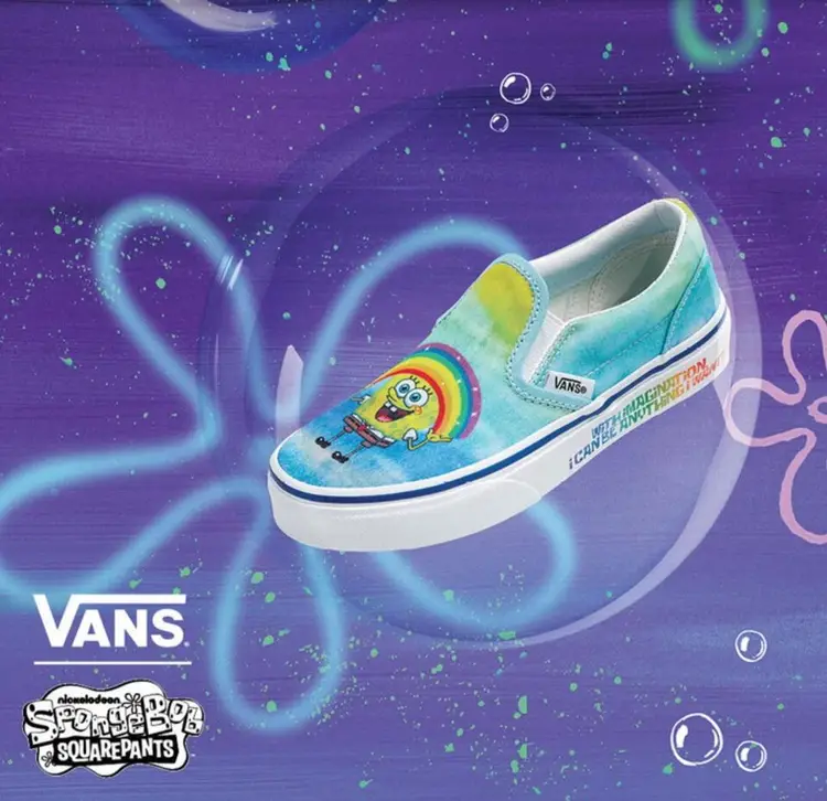 VANS/SPONGE BOB COLAB YOUTH SNEAKER