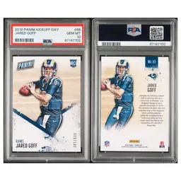 Jared Goff PSA 10 2016 Panini Kickoff Day /699 #65 Rookie RC Rams Detroit Lions