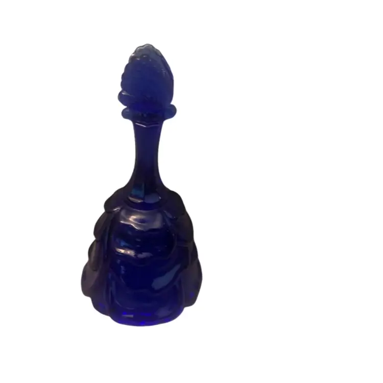 Fenton Cobalt Blue Drapery Butterfly Bell 3 1/4 X 6 1/4 Inches