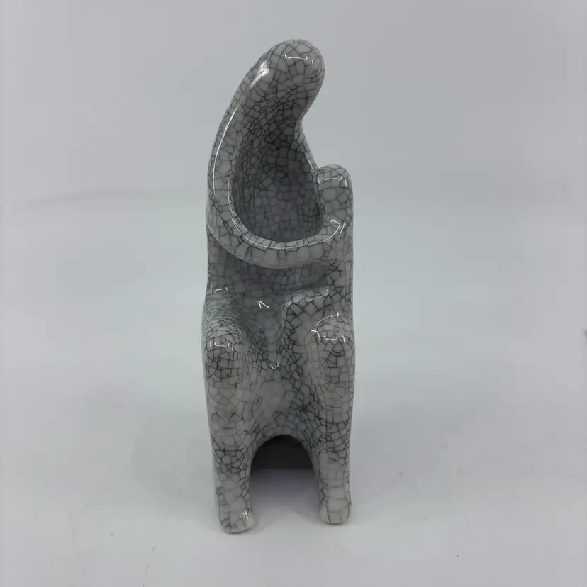 Mid-Century Rosenthal Germany Hans Stangl Crackle Glaze Figural Holder – 5.25”