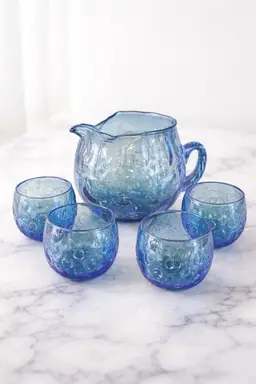 Vintage Italian Pitcher And Cup Set.