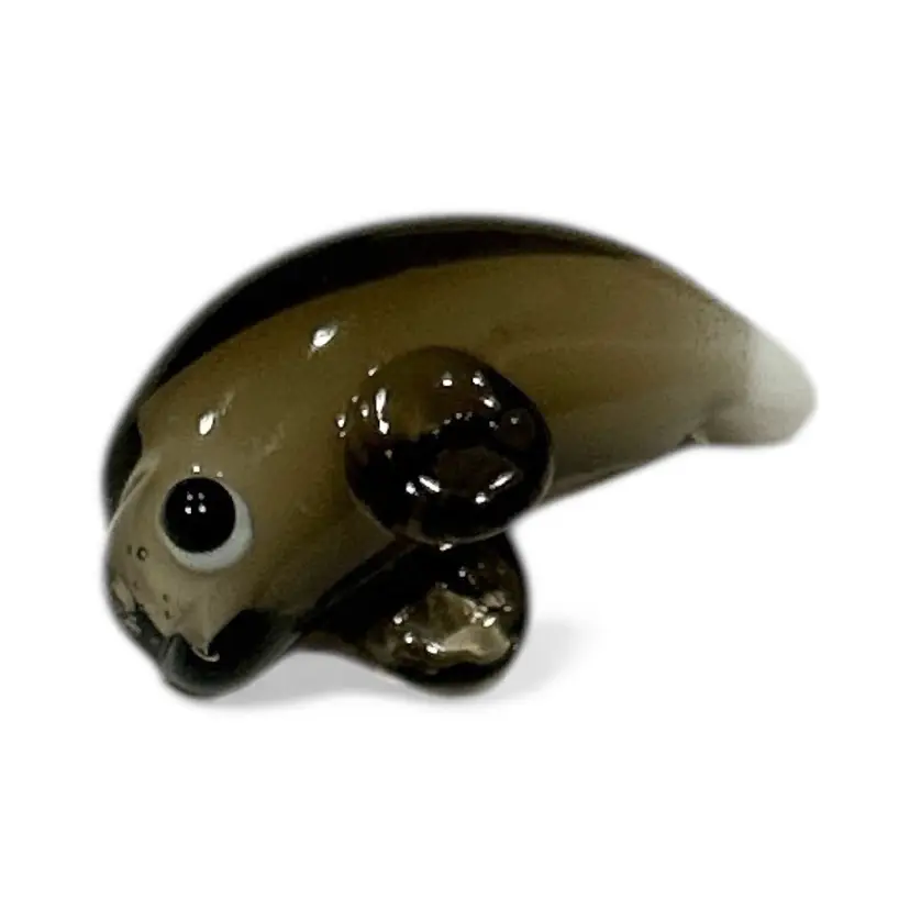 Mini Handblown Glass Manatee Figurine