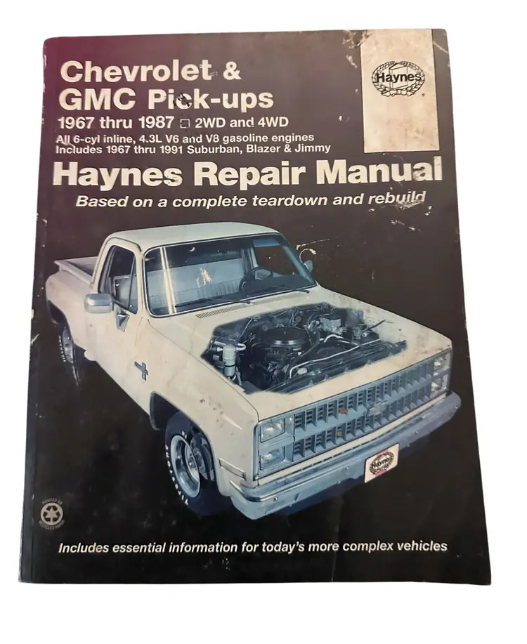 Vtg Haynes Repair Manual Chevrolet & GMC Pickups 1967-1987 GC