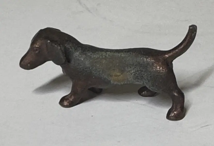 Bronze Dog Figurine 2.25” long