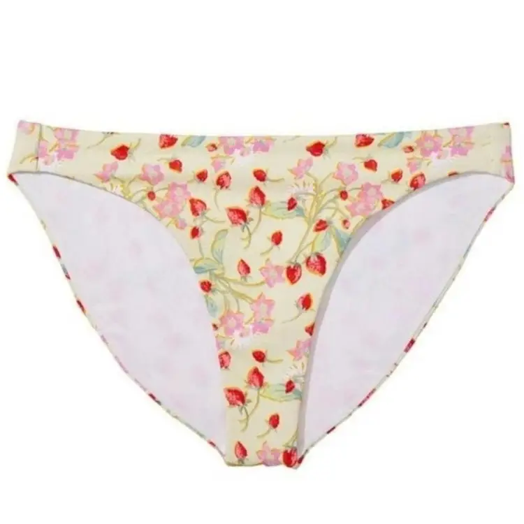 XXL- VICTORIA'S SECRET SWIM Essential Bikini Bottom Strawberry 🍓 💛 NWT