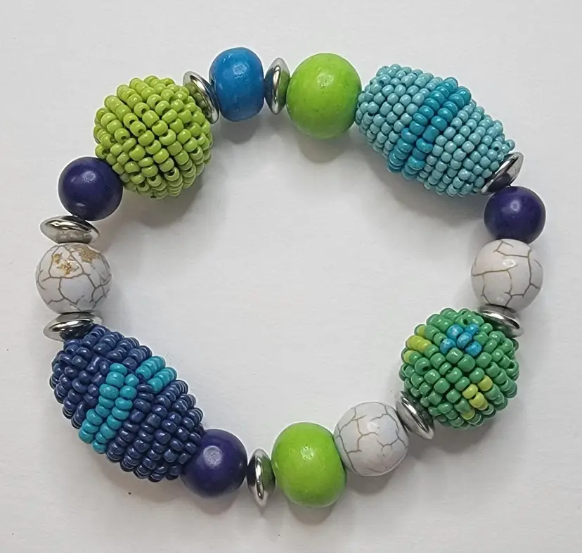 #17 Colorful Bead Bracelet