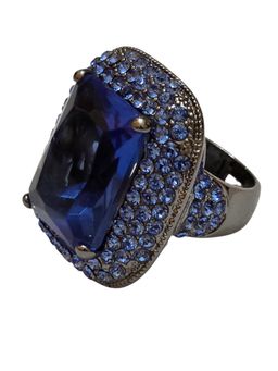 Vintage Joan Boyce China Cocktail Ring Size 8 Signed JB (A9056)