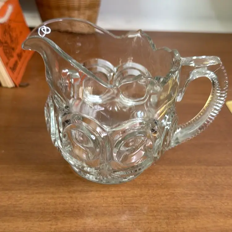 Vintage Coin Pattern Creamer