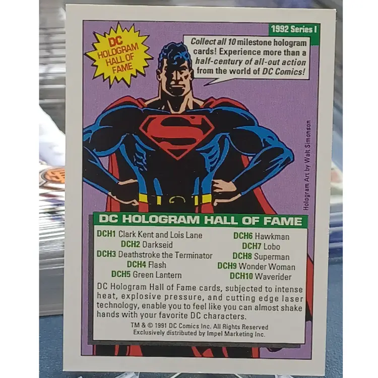 1992 DC Comics Impel Darkseid Hologram Hall Of Fame DCH-2