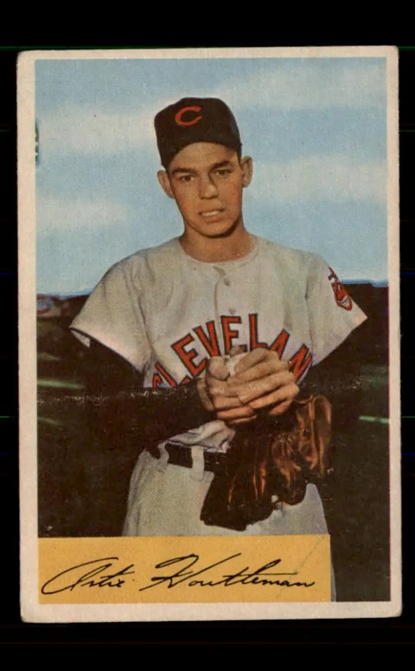 1954 Bowman #20 Art Houtteman - (pk-tl3) - Cleveland Indians
