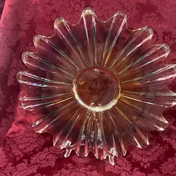 Celestial Starburst Carnival Glass Bowl