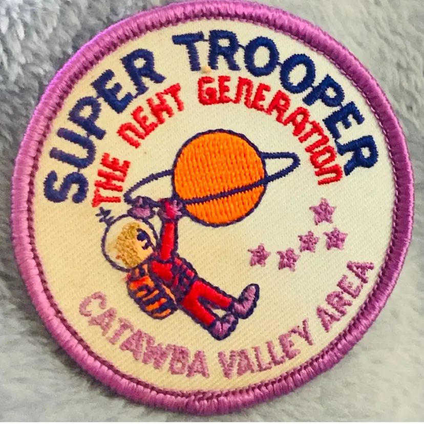 Vintage Scouting Fun Patch: Super Trooper The Next Generation Catawba Valley Area