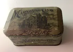 Antique 1920s Maryland Club Tobacco Tin
