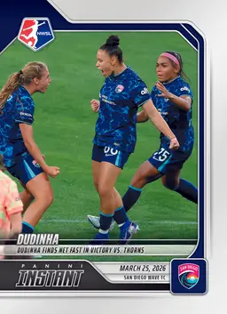 PRE SALE - Dudinha - 2026 Panini Instant NWSL #20 - Base