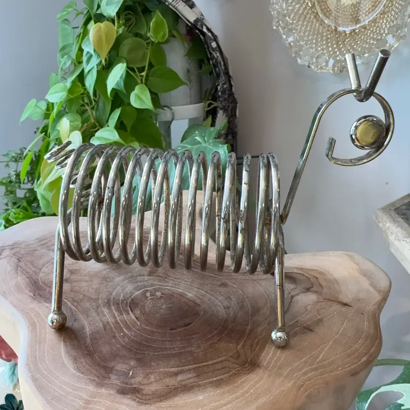 Mid-Century Metal Animal Mail Holder