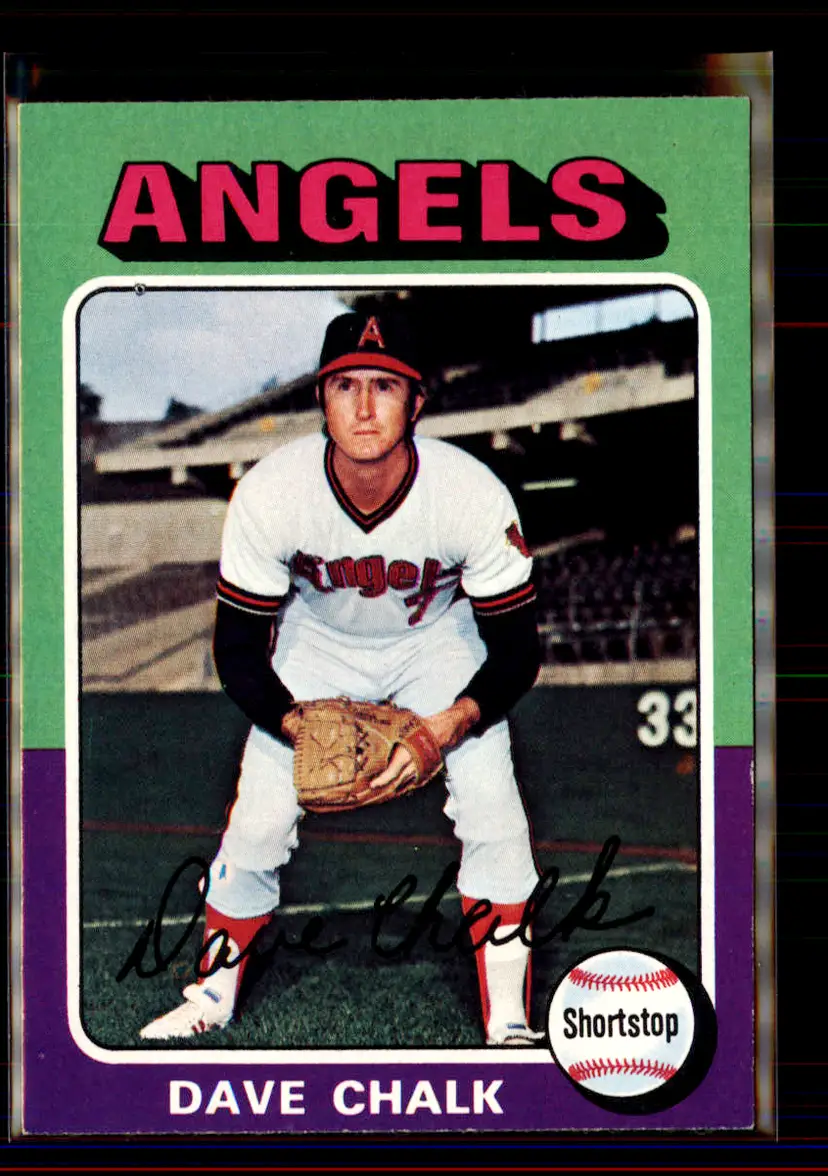 Dave Chalk 1975 Topps #64 - California Angels - (pk4-37)