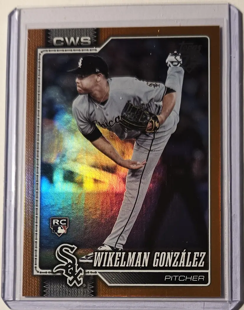 2026 Topps Series 1 Orange Rainbow Foil Wikelman Gonzalez RC 23/25