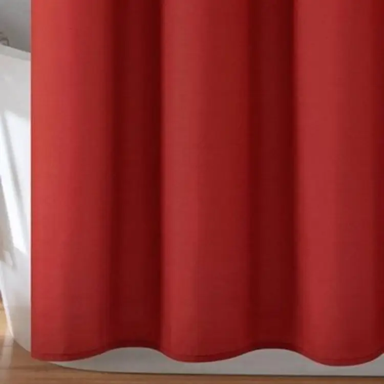 Lush Decor Weeping Flower Shower Curtain Red 72" X 72"