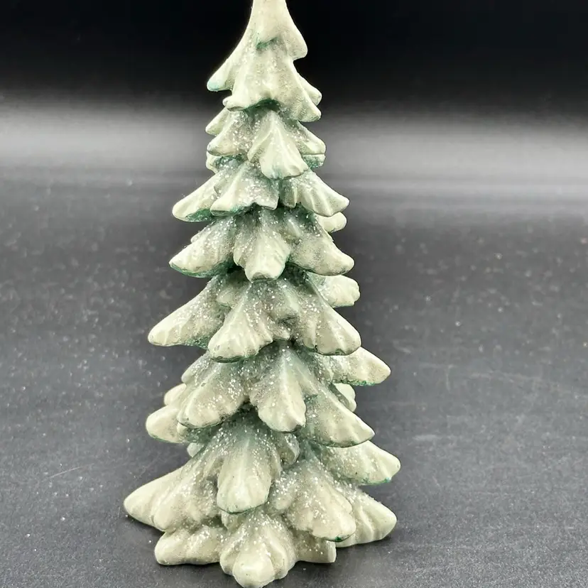 Dept 56 Heritage Village - Porcelain Snow Capped Trees Tree no Trunk or Stand
