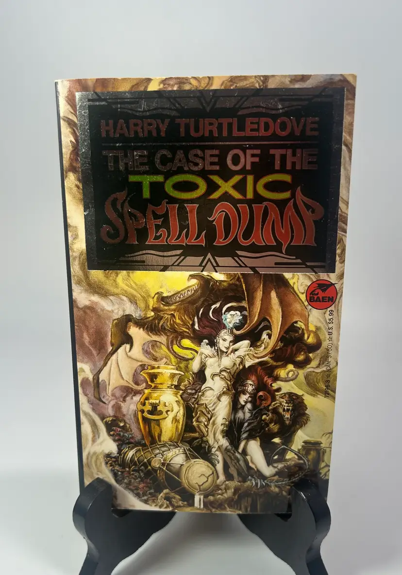 Vintage 'The Case of the Toxic Spell Dump' By Harry Turtledove Paperback Book 1993 Baen Fantasy